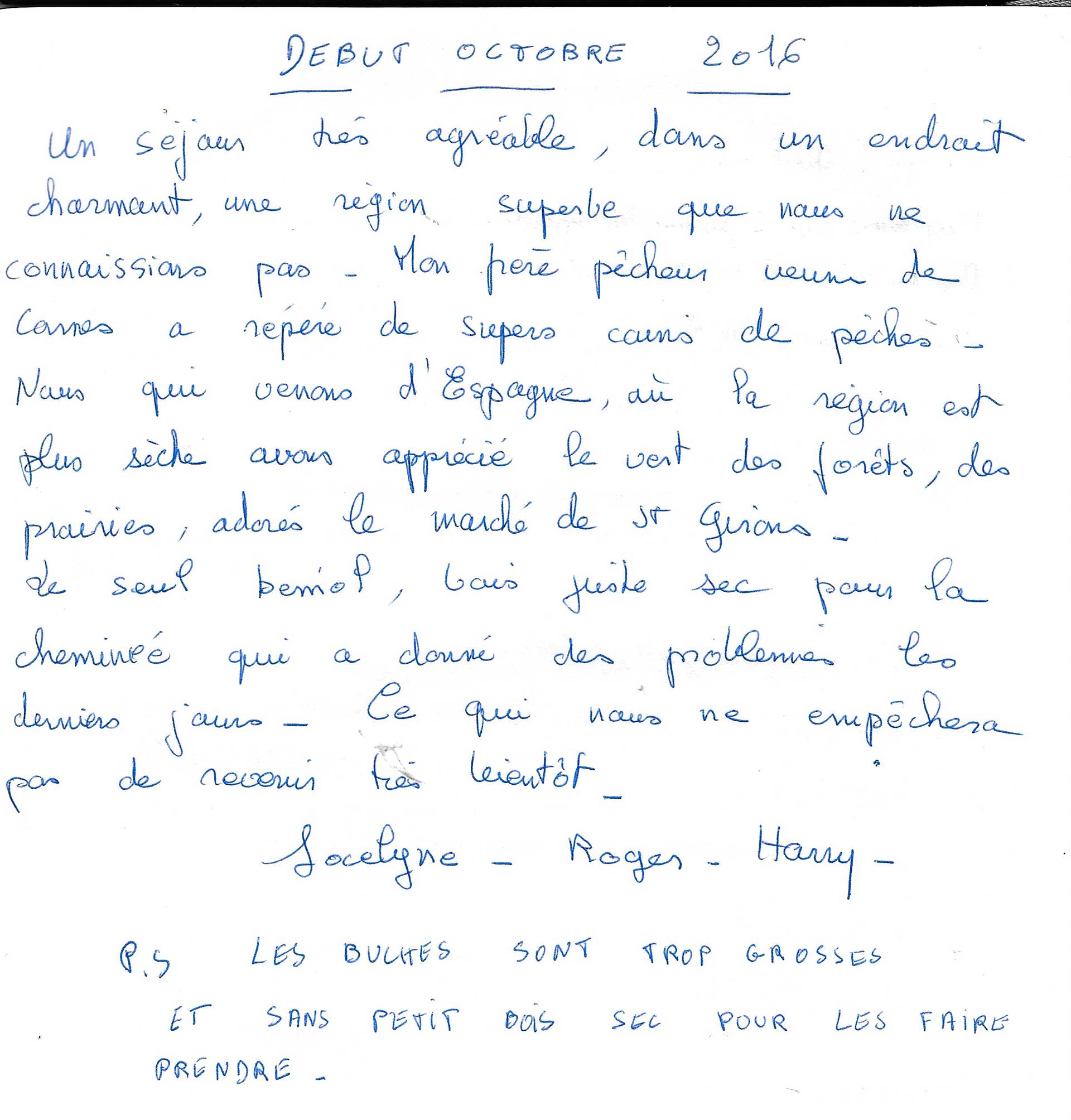 Guestbook image gite ariege