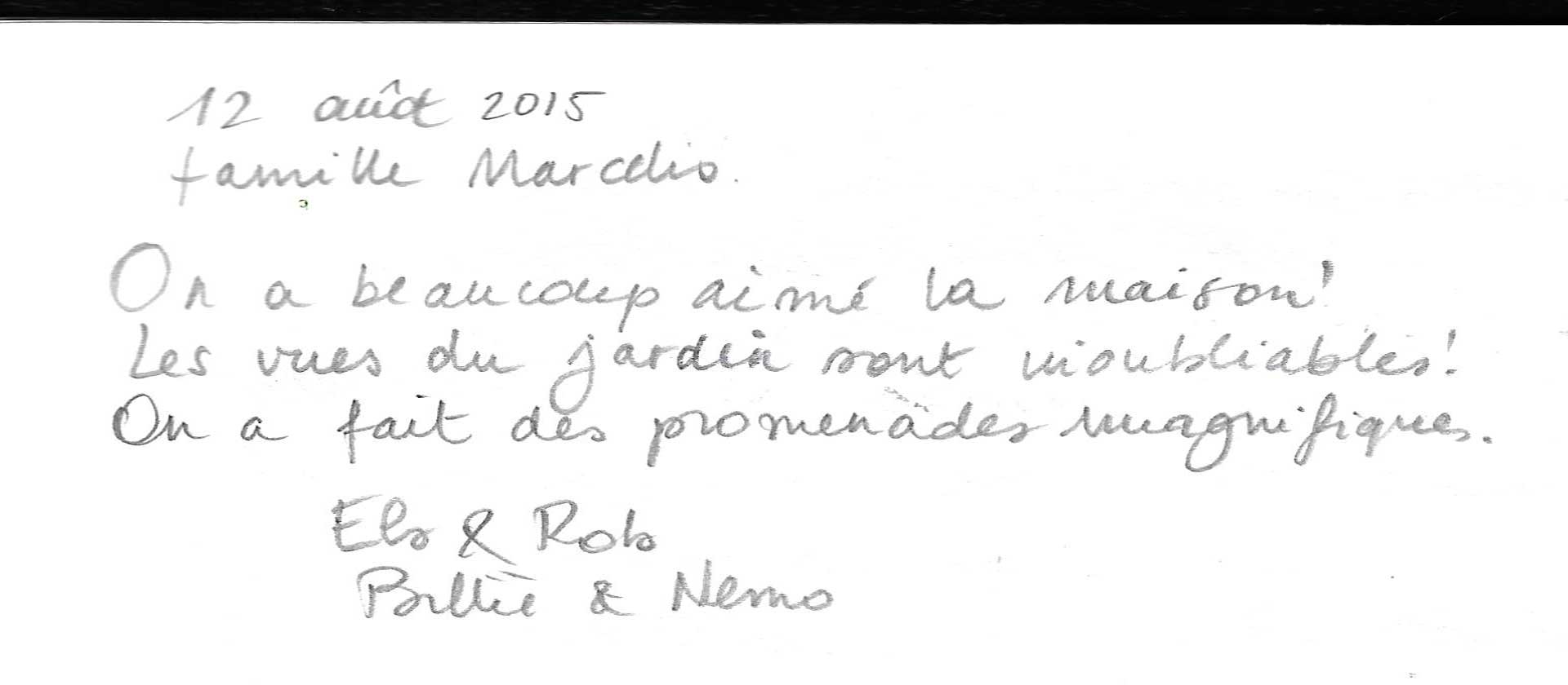 Guestbook image gite ariege