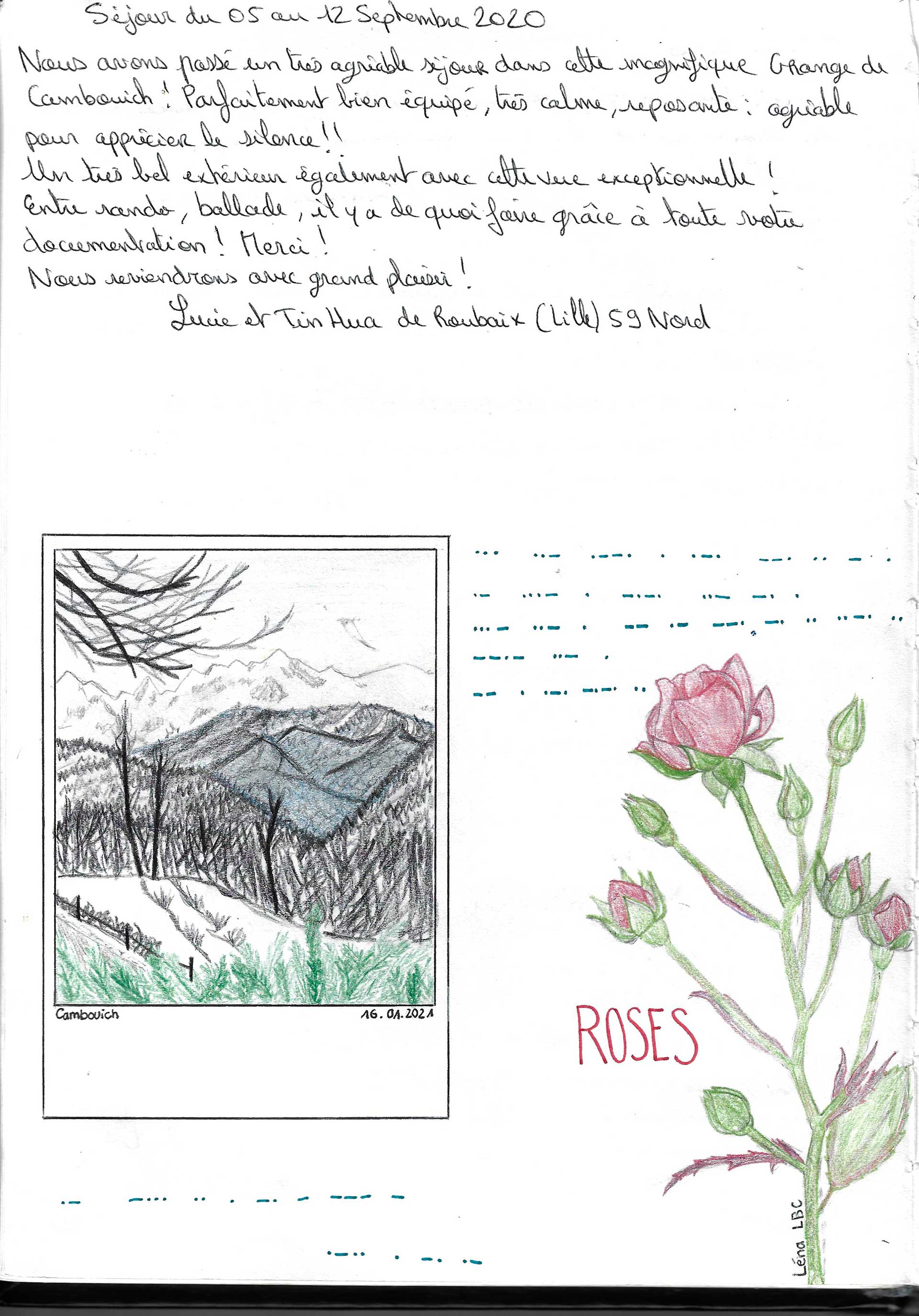 Guestbook image gite ariege
