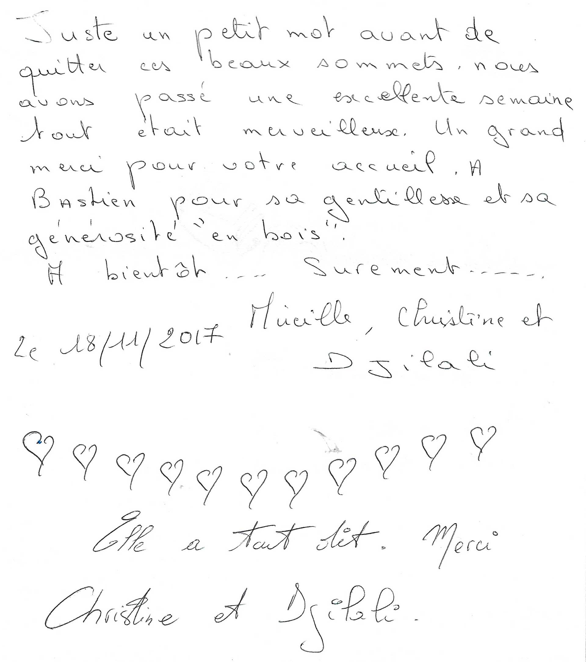Guestbook image gite ariege