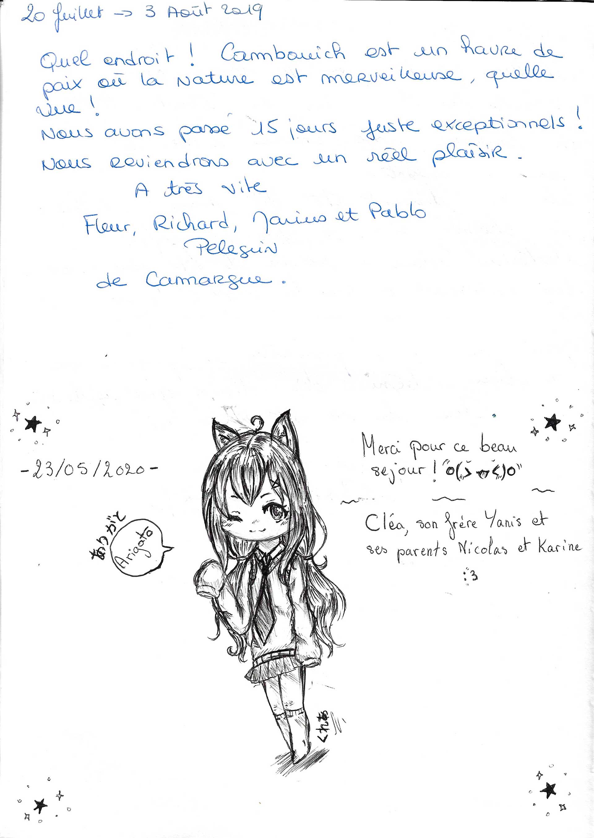 Guestbook image gite ariege