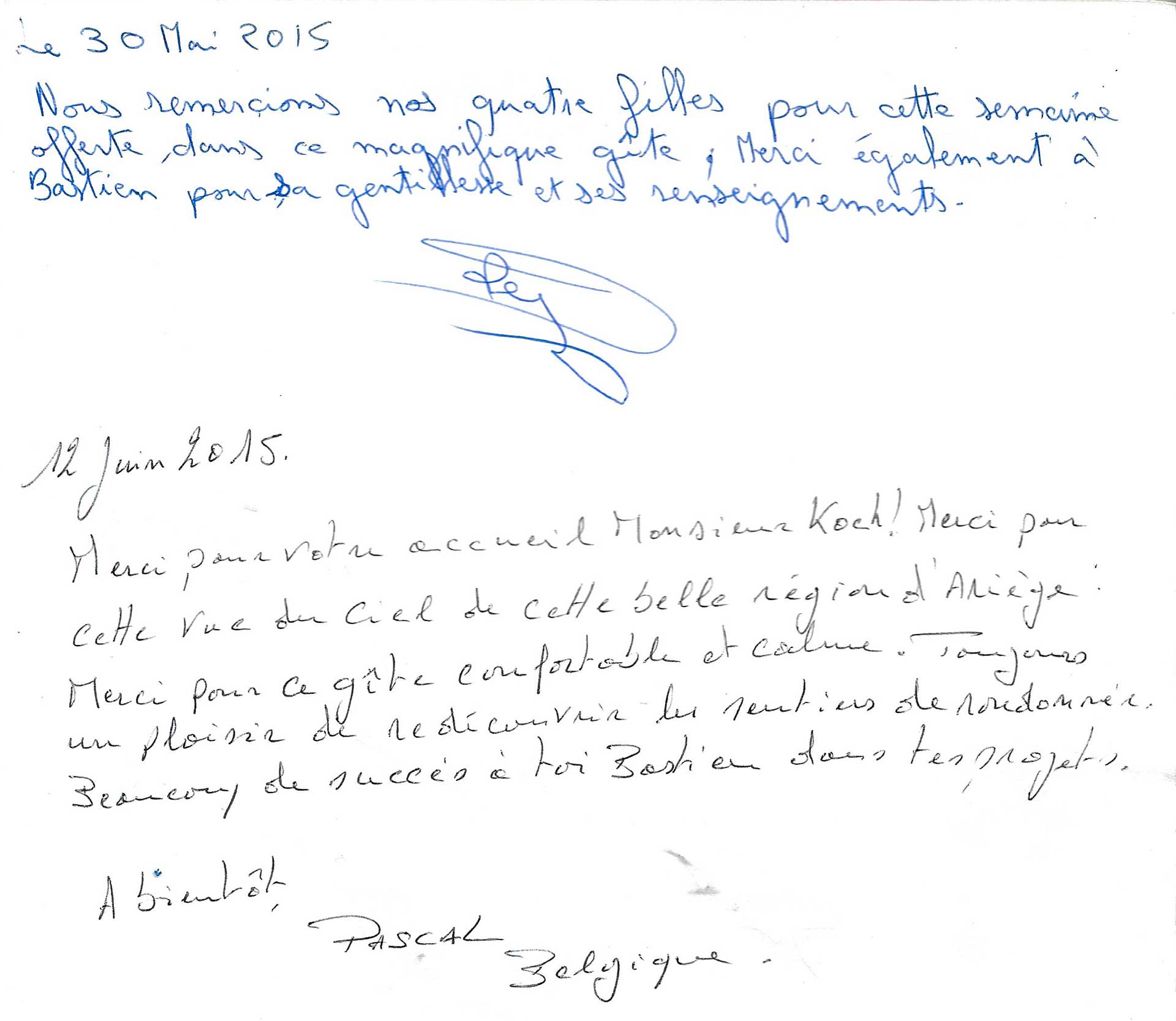 Guestbook image gite ariege