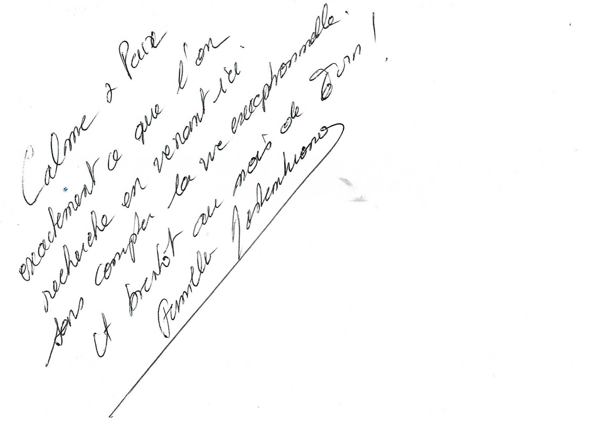 Guestbook image gite ariege